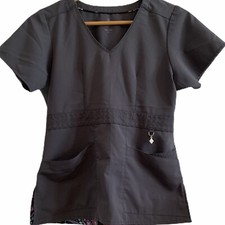 VERA BRADLEY Women's Size XS Xsmall Scrub Top Hospital Nurse Pockets Style V6209