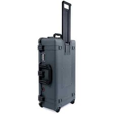 Charcoal  Black Pelican 1615 Air case No Foam. With wheels.