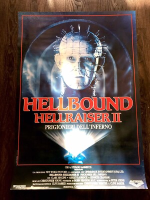Hellraiser 2 - Hellbound - Prigionieri Dell  Inferno GEROLLT Ital. Plakat Poster