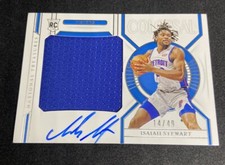 2020-21 National Treasures Colossal RC Material Auto Isaiah Stewart /49 RPA