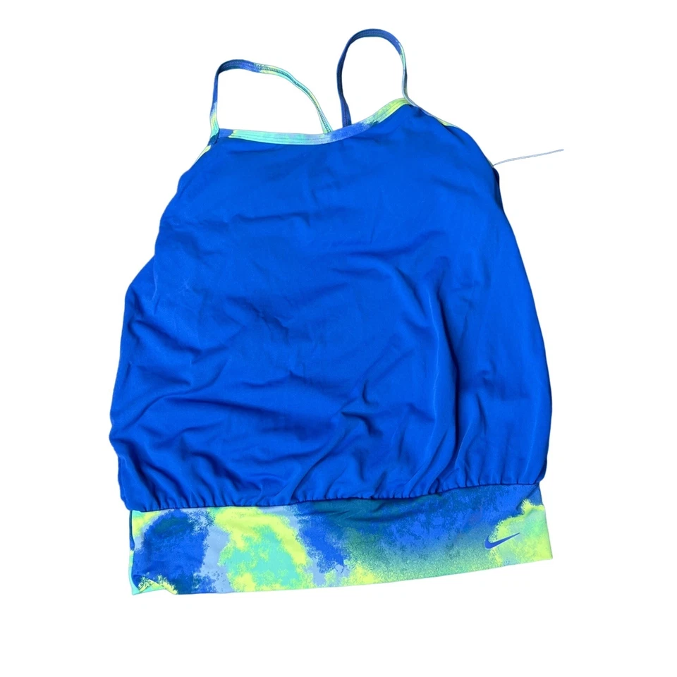 Nike Swim Cascade Drape-Back Tankini Top Size S Built in Bra Removable Cups NEW - Image 3 of 4
