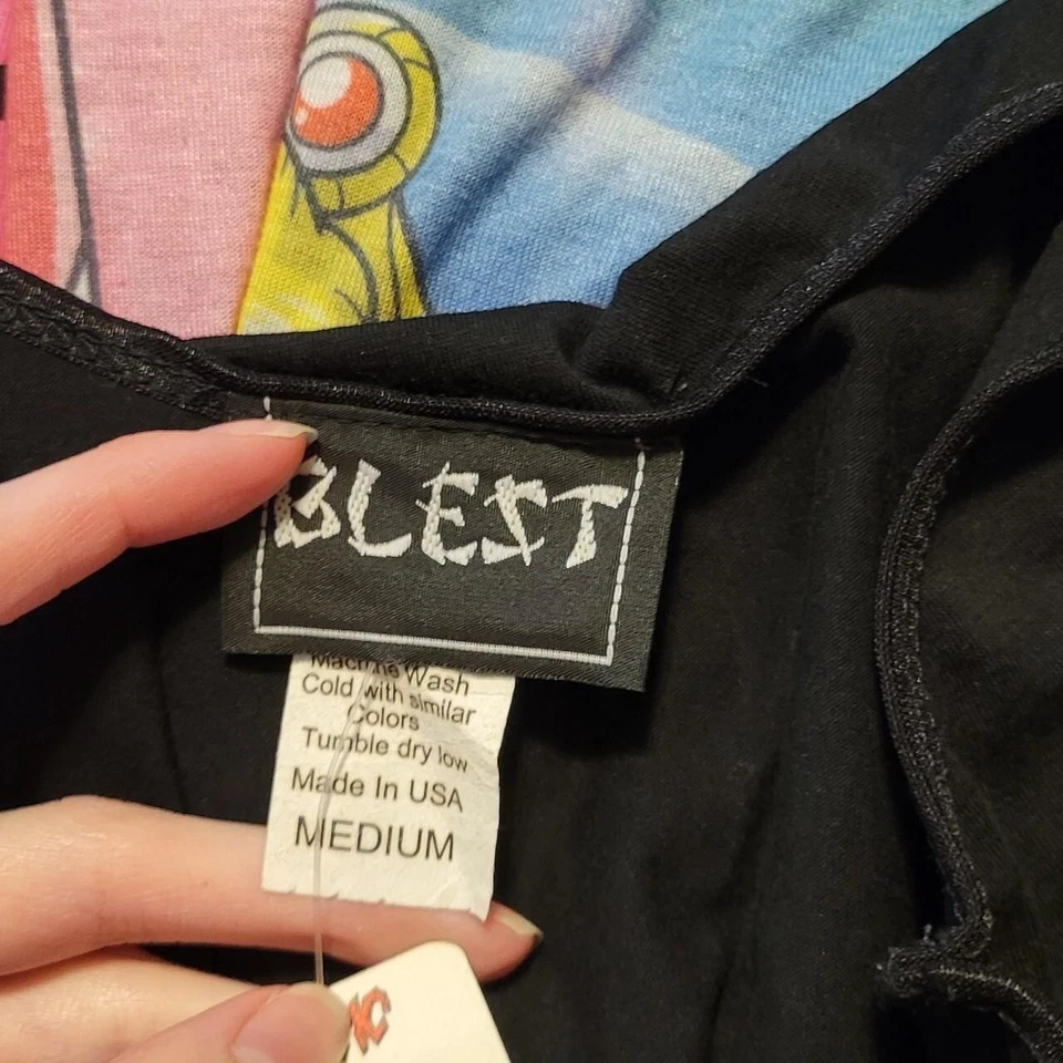 Camiseta sin mangas vintage años 90 Hot Topic 'BEST' esqueleto camuflada talla mediana para jóvenes Foto 2 de 2