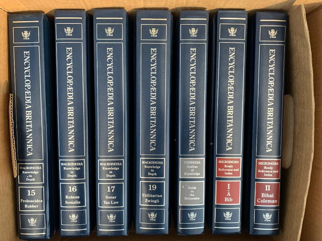 PICK & CHOOSE: Encyclopedia Britannica. LEATHER. 25-Volume Set