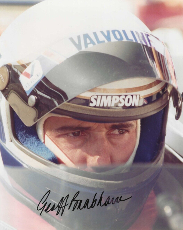 Autographed  Geoff Brabham USAC  IndyCar  Racing Photograph