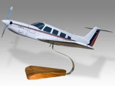 Piper PA-32RT Lance Desk Wood Airplane New Model Large Scale 1/24