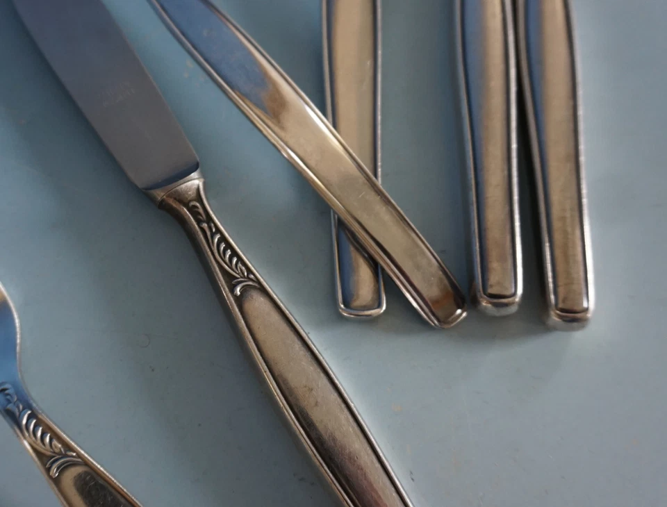 BMF 100 Besteck Menübesteck versilbert 60er Jahre 18 tlg. (223-184) - Bild 3 von 3