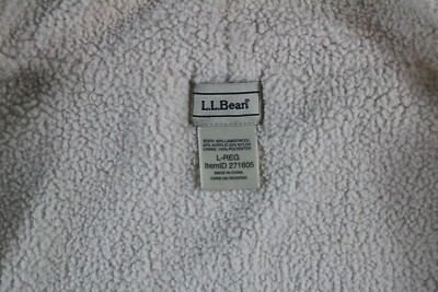 その他 g LL Bean Vest Womens Large Pink Sherpa Lined Lambswool Blend Button