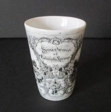 Early 20th Century Souvenir Multi Scene Tumbler Seven Falls Colorado Springs