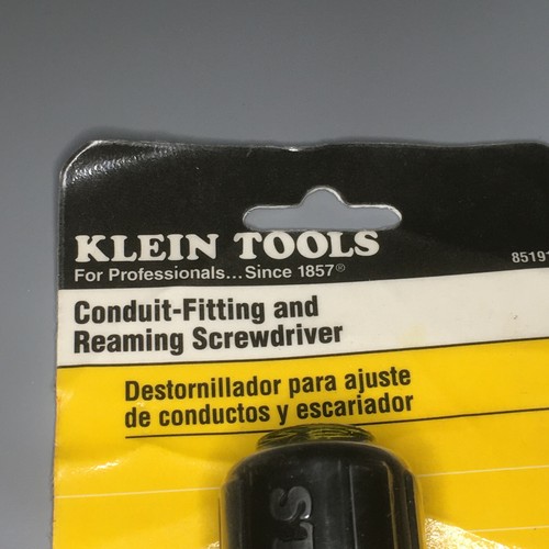 Klein Tools 85191 ConduitFitting & Reamer Screwdriver 92644851919 eBay