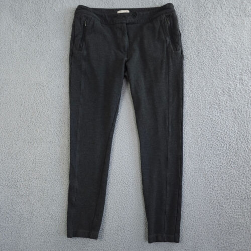 Ann Taylor LOFT Pants Womens 8 Dark Gray Knit Skinny Stretch Zip Pockets Casual