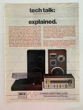 MCS Series 30 Watt System JC Penney Vintage 1980's Print Ad