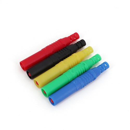 10Pcs 5 Colors Straight Insulated Shrouded Safety 4mm Banana Male Plug Connector - Picture 3 of 6
