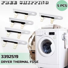5 Pcs Dryer Thermal Fuse Thermofuse Replacement For Whirlpool Kenmore 3392519