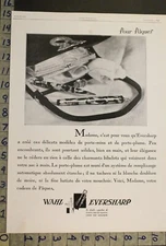 1929 WAHL EVERSHARP FOUNTAIN INK PEN WRITE BUSINESS OFFICE FRENCH DESK AD [[SKU]