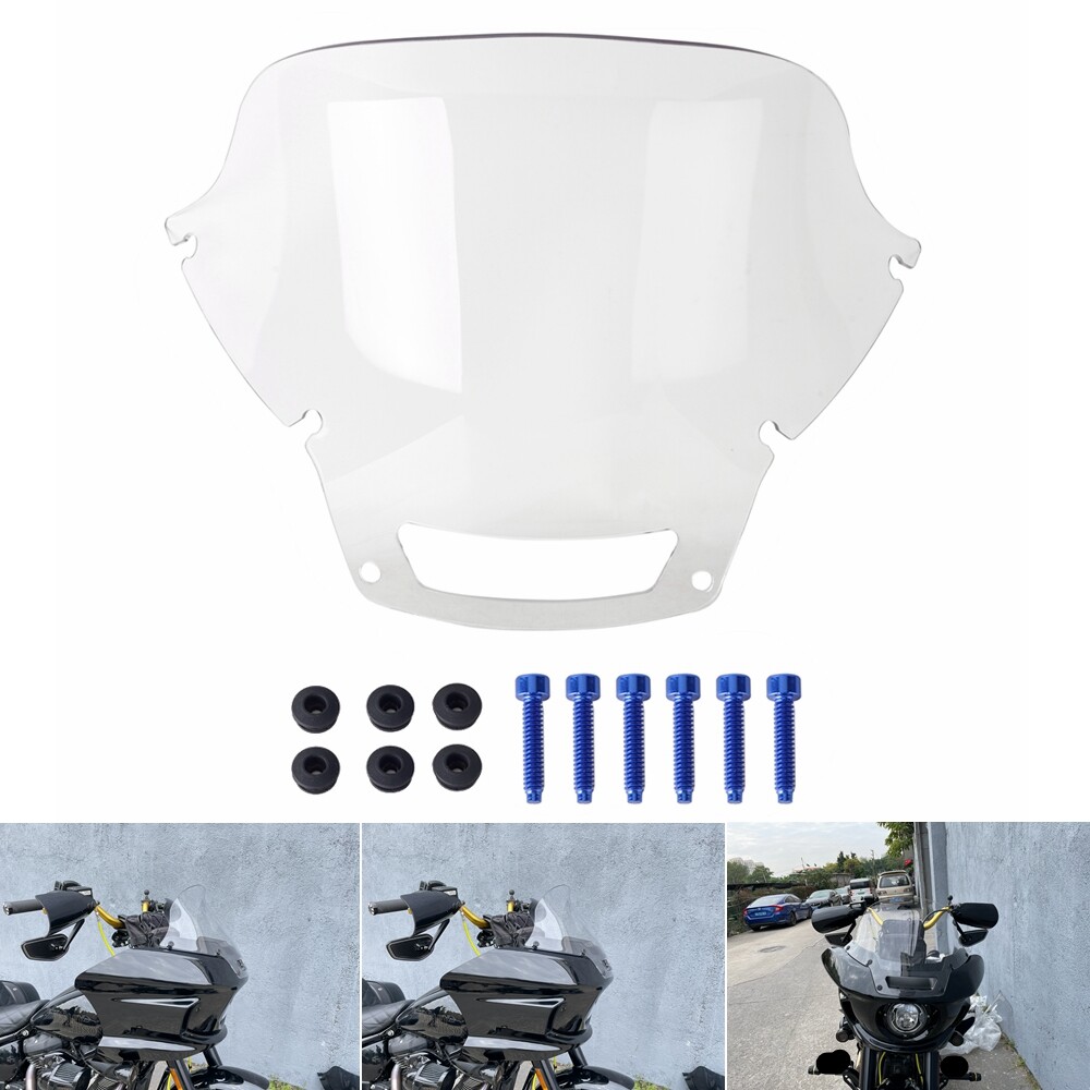 Clear Motorcycle Windshields For Softail Low Rider EI Diablo FXRST 117 2022-2024