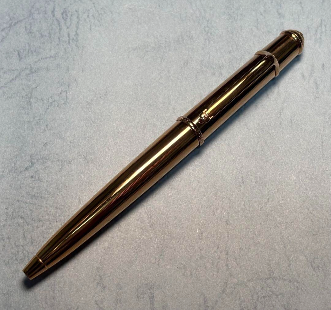 N-MINT w/Box]CARTIER De Cartier Mini DIABOLO Pink/Gold Ballpoint