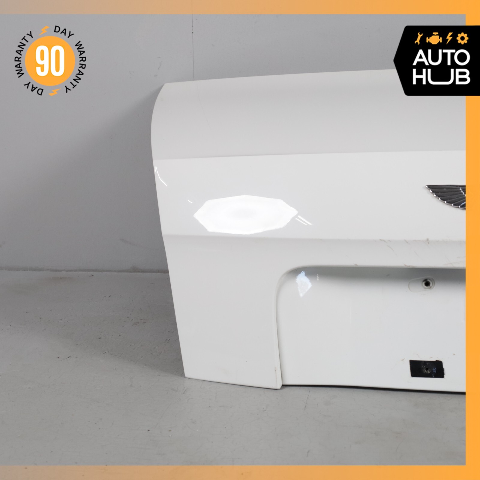 14-15 Bentley Flying Spur Trunk Lid Panel Assembly White OEM 44k