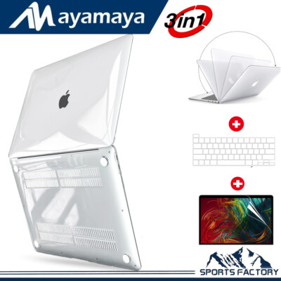 Fr MacBook Pro 13'' A2338 A2289 A2251 M1/M2 Glossy Crystal Clear Hard Case Cover 