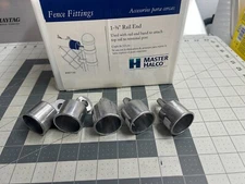 New 5-pack lot Master Halco Top Rail to Fence Post Chain Link End Cap 87015