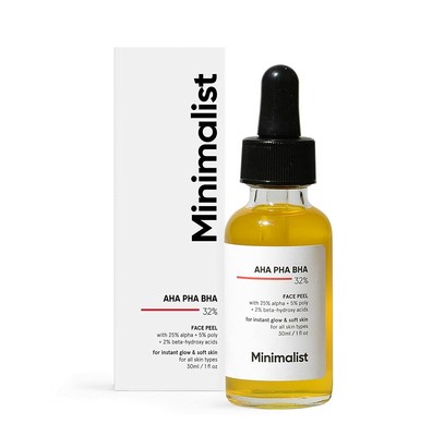 Minimalist 32% AHA PHA BHA Peeling Solution for Glowing Skin And Smooth Texture