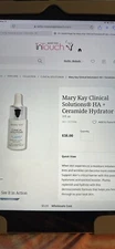 Mary Kay Clinical Solutions HA + CERAMIDE HYDRATOR Hydration Boost NIB - $0 Ship