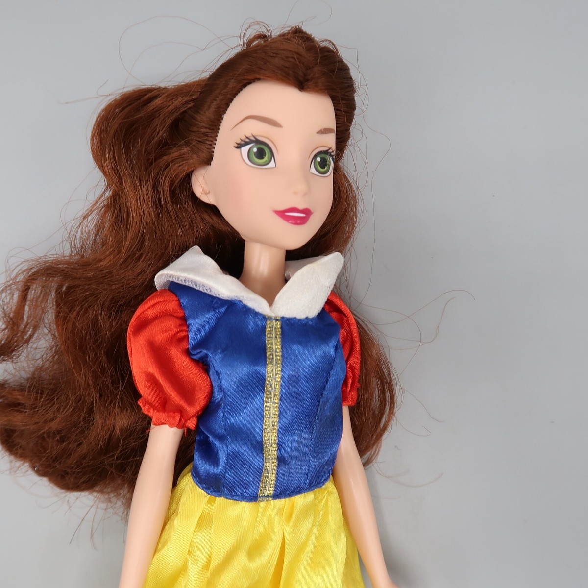 Disney Princess Belle Doll Brown Hair in Snow White Dress 11