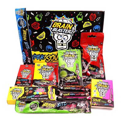  Small Sour Candy Variety Pack, Vegan Candy, Sour Chew Bar, Halal 