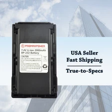 2000mAh Battery for Icom Radios BP-232 BP-231N BP-230 | IC-F44, IC-F4062, IC-A14