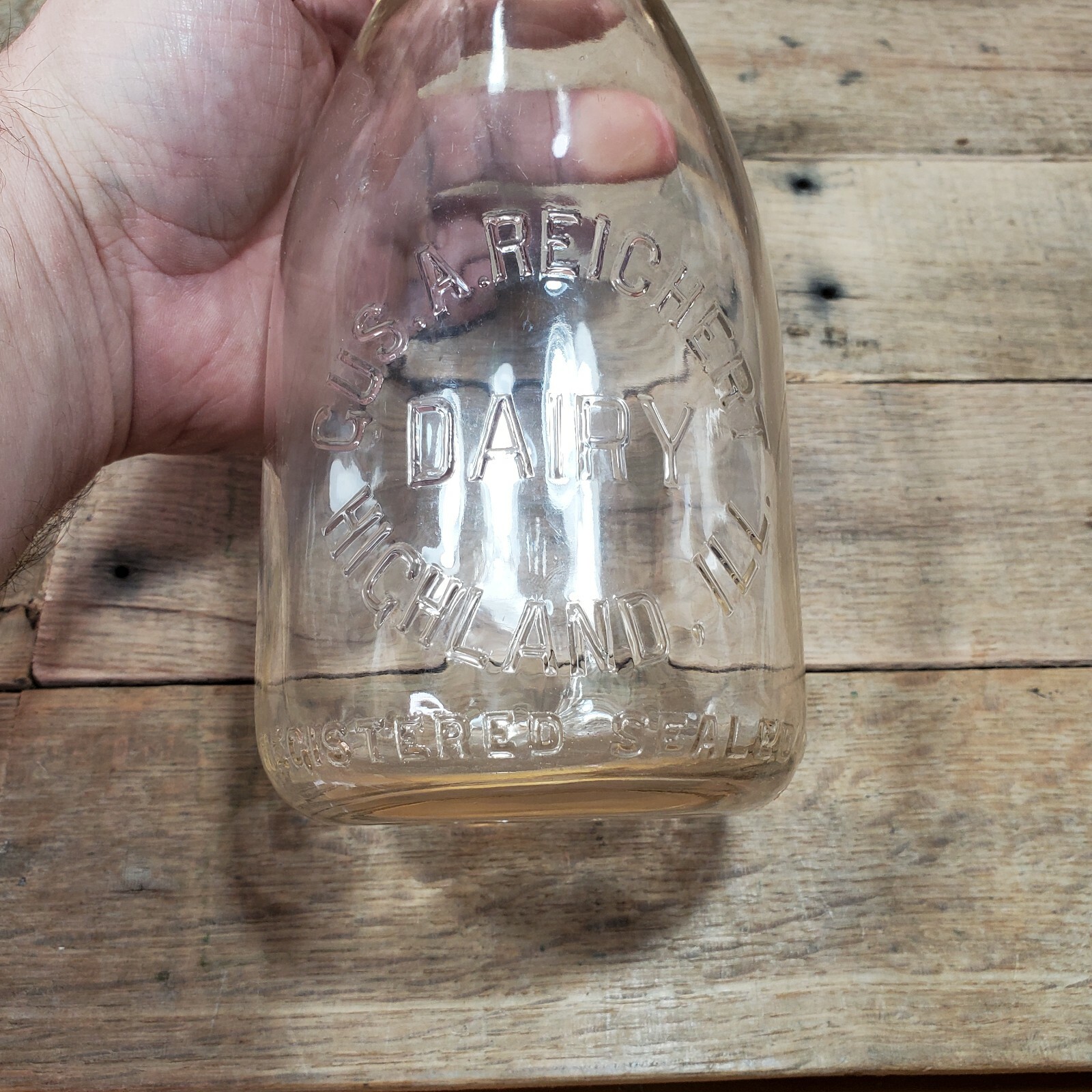 VTG One Quart Liquid Queen City Dairy Milk Bottle Phone 505 eBay