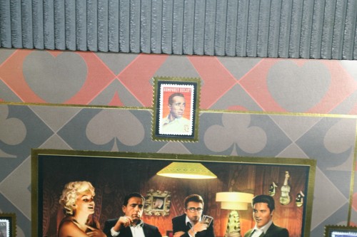 legens of hollywood USA stamp and framed picture of marilyn , elvis , dean and - Picture 4 of 6