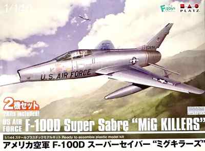 1/144 Jet Fighter: NA F-100D Supersabre''Mig Killers'' [USAF] 2in1 #PF83 : PLATZ