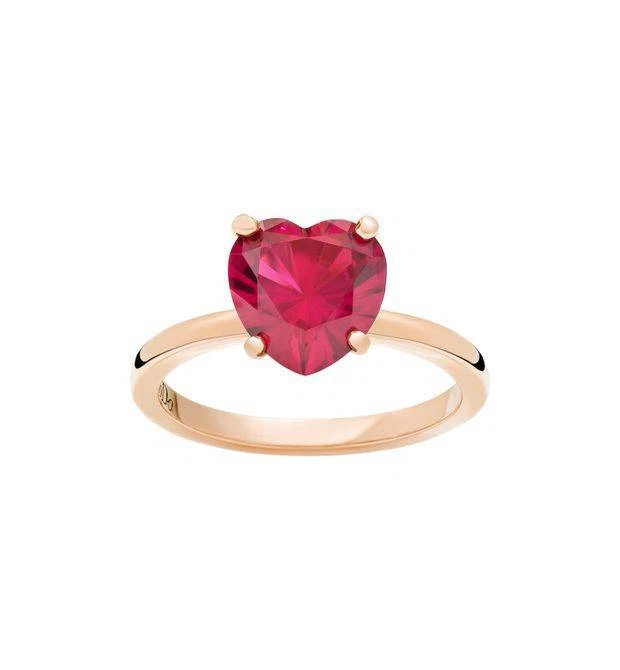 100 Love Dodo Ring DAB1006 100AM 0009R Rose Gold 9kt Ruby Heart Ring 12 14