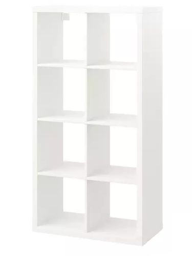 IKEA KALLAX Regal Aufbewahrung Organisation Regal Sideboard weiß 77x147 cm