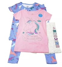 Carter's Girls 4-Piece 100 Snug Fit Cotton PJs Pajama Set Size 4T 