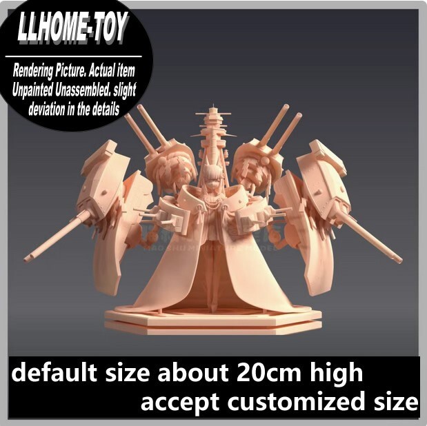 Nagato Anime Character Resin 3D Print DIY Model Kit Figure