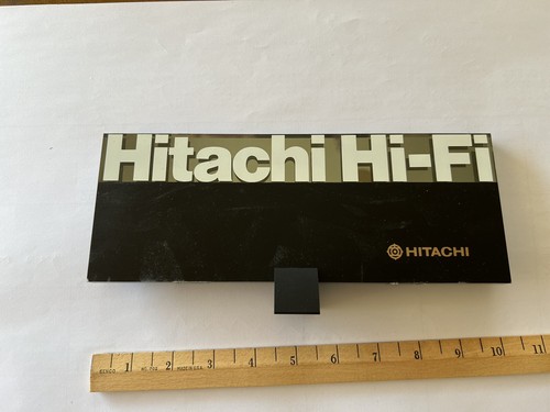 Letrero publicitario Hitachi vintage estéreo audiófilo música de alta fidelidad pantalla acrílica - Imagen 3 de 5