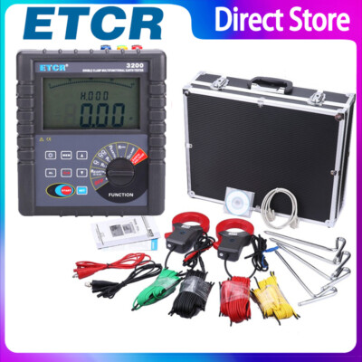 ETCR3200 Double Clamp earth Grounding Resistance Tester  Kd