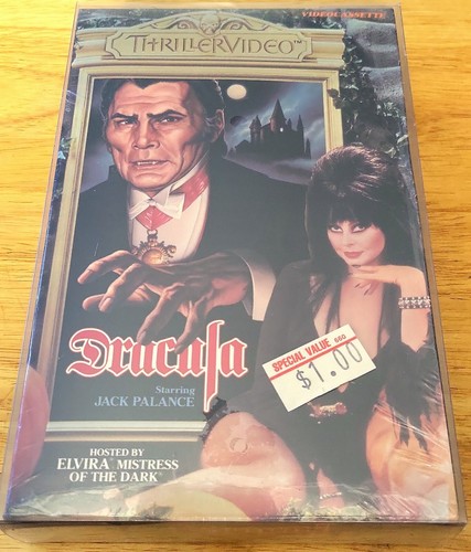 Dracula Elvira Thriller Video 1985 Betamax NOT VHS SEALED W/WATERMARK