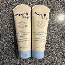 Aveeno Baby Daily Moisture Lotion Lot 2 Hypoallergenic 8oz Oatmeal Exp 8/2017