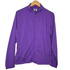 FootJoy Womens Performance Purple Full Zip Golf Jacket Size Large