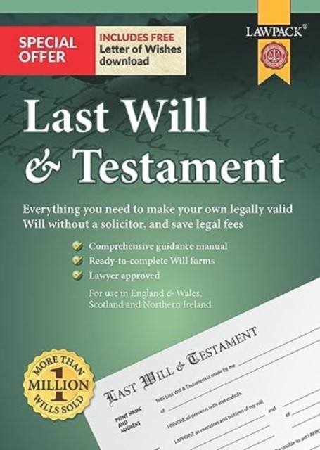Last Will & Testament Kit by Lawpack NEW Free UK Delivery - Image 6