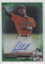 2017 Bowman Retail Green Shimmer Refractor 19/99 Jalen Miller #CPA-JMI Auto 0b0