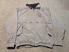 Vintage Mercedes Benz Jacket Mens XXL Gray Lightweight Windbreaker 1990s