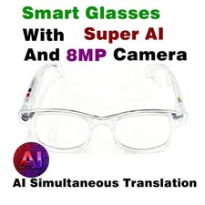 6K HD Smart Glasses: Bluetooth, AI Chat and 8MP Camera, Call & Control