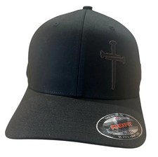 Flexfit Jesus Christian Cross Cross Black Snapback OR FLEX FIT Hat with Free 4"