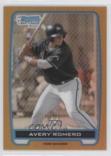 2012 Bowman Draft Chrome Picks Gold Refractor 28/50 Avery Romero #BDPP52 fm0