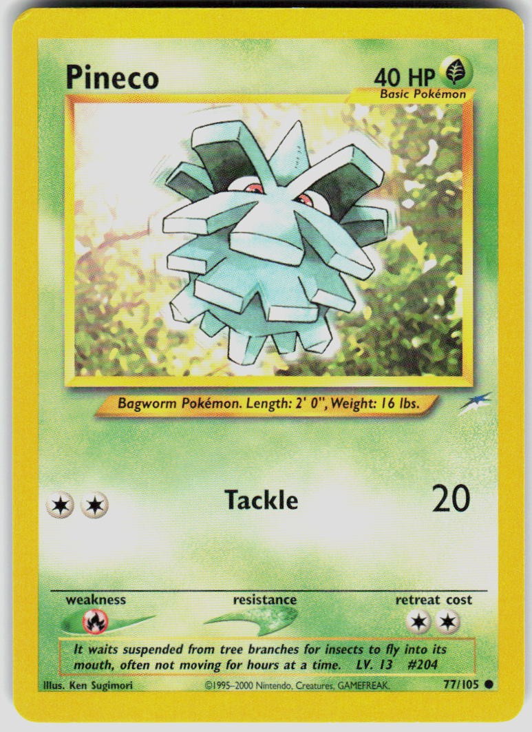 Pineco 077/105 Neo Destiny Pokemon