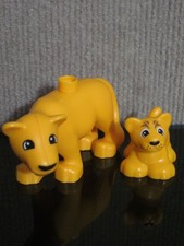Lego Duplo Lion Lioness Mom & Baby Cub Animal Figures Pieces Zoo