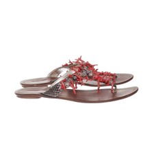 Prada, Flip Flops, Größe: 41, Braun/Mehrfarbig, Damen #V65