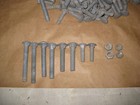 LOT- 168 GALVANIZED Carriage Bolts + 100 NUTS  3/8 + 5/16 - 1.25 to 3 inch long! — photo 2